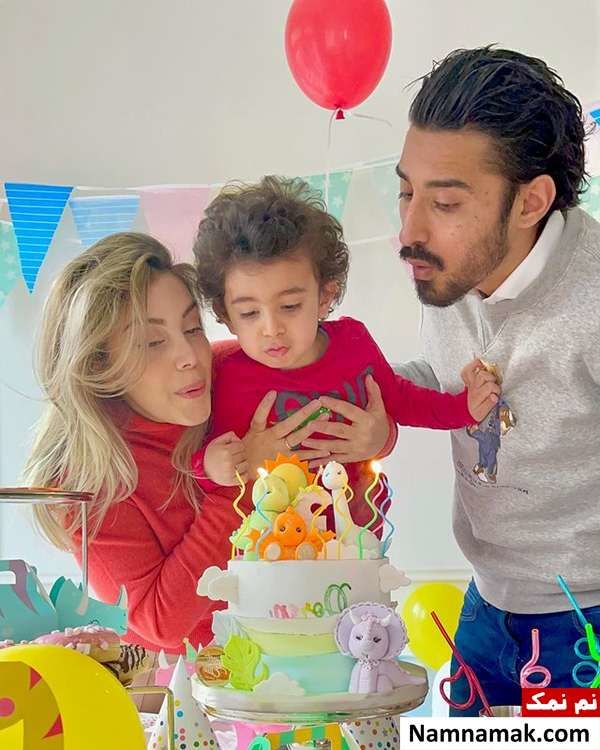 سروین بیات و همسر و فرزندش دوران قوچان نژاد