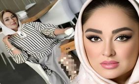 عکس تاسفبار از الهام حمیدی با لباس منشوری / کوتاه و چسبان !