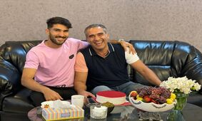 احمدرضا عابدزاده بسکتبالیست شد + عکس
