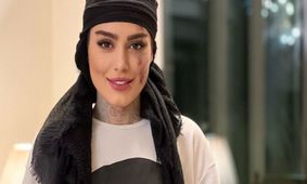 عکس لو رفته از صمیمیت زشت سحر قریشی در آغوش مرد آهنین / کاش خجالت می کشید !