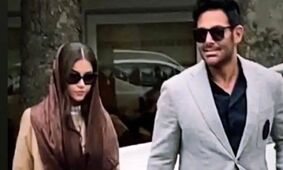 جدیدترین عکس از محمدرضا گلزار و آیسان آقاخانی / زیبایی نوعروس با چادر و حجاب ! 