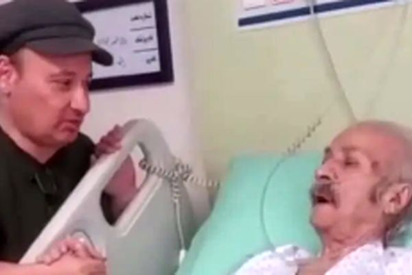 ملاقات احساساتی قلقلی با سعید پیردوست در بیمارستان +فیلم