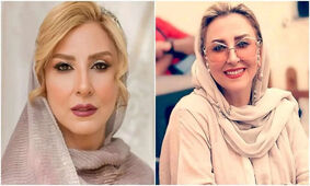 مرجانه گلچین 40 سال جوان شد + عکس دیدنی خانم بازیگر با شوالیه آواز ایران