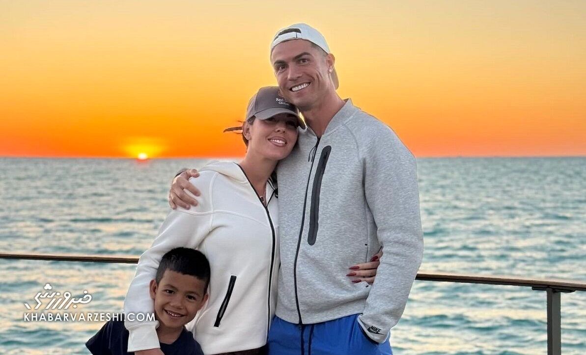 تصاویری از رونالدو و جورجینا در ساحل دریای‌سرخ