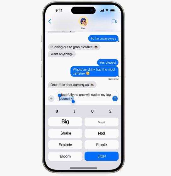 ویژگی های آی او اس 18