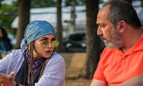 رقص دونفره آزاده صمدی با سیامک انصاری /  چه قری میدن باهم !