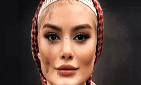  عکس تغییر چهره شوکه کننده سحر قریشی ! / تتو صورت خانم بازیگر چه شد ؟!
