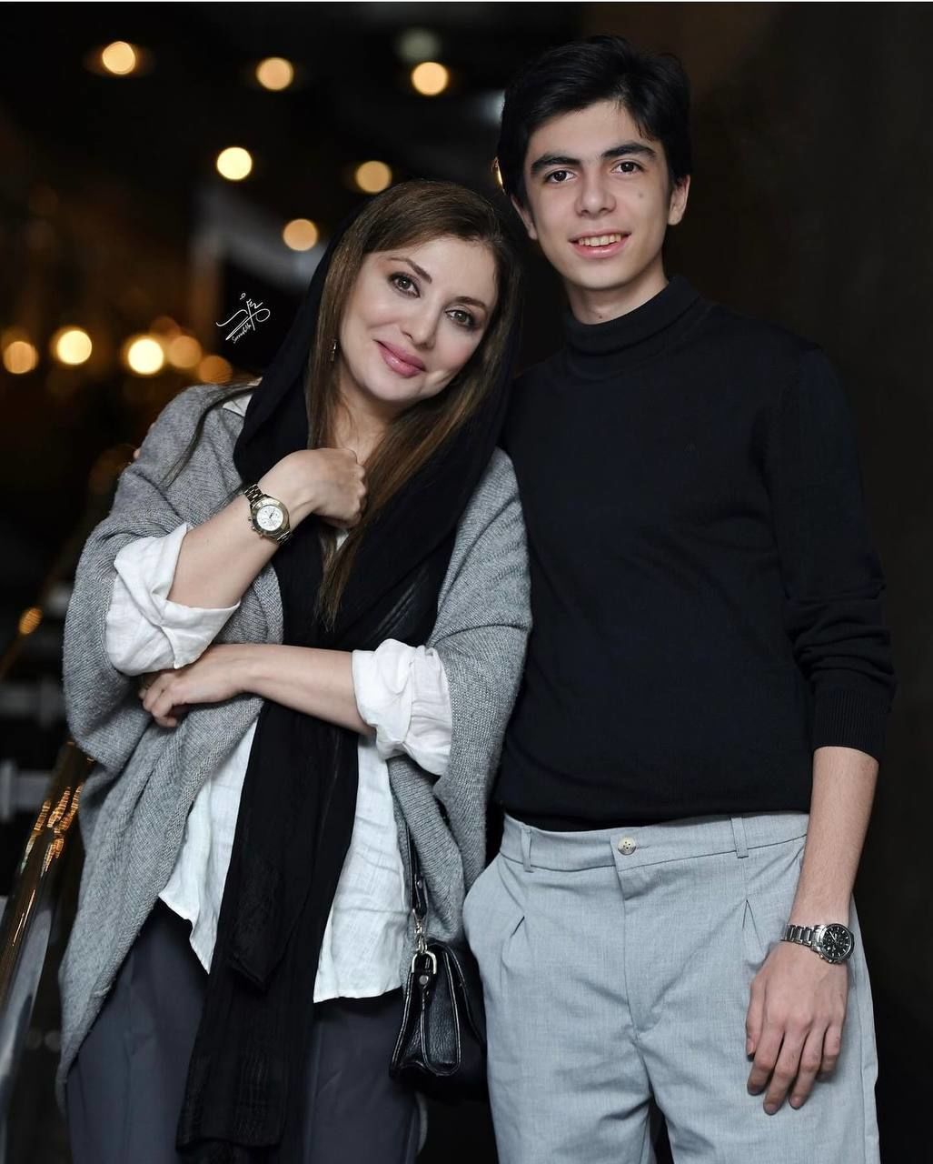 عکس/ حضور رویا میرعلمی و پسرش در اکران مردمی فیلم نبودنت