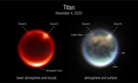 عکس "تلسکوپ فضایی جیمز وب" از عجیب‌ترین قمر زحل