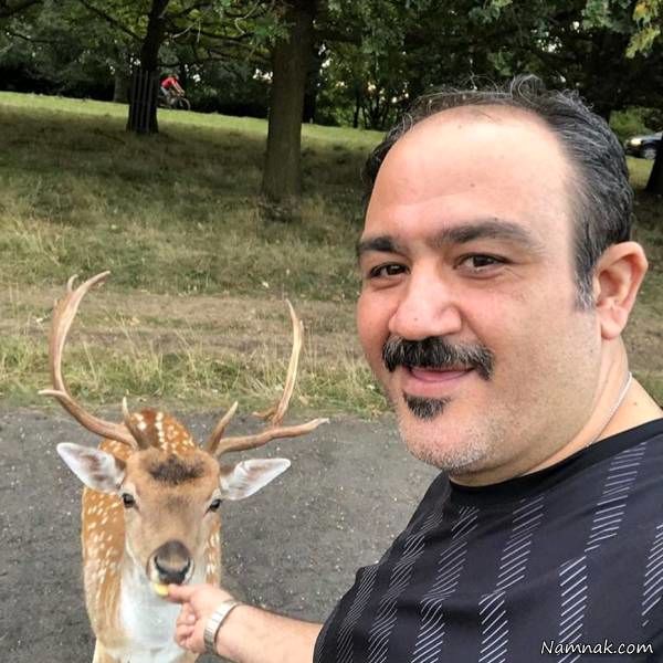 مهران غفوریان در کنار آهو