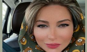 تلخ ترین عکس از فریبا نادری / خانم بازیگر در بهشت زهرا ضجه می زد !